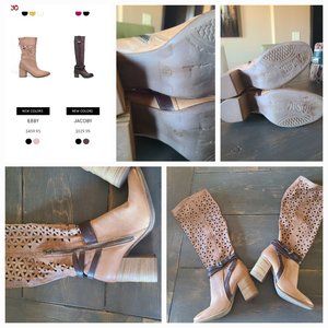 A.S. 98 Leather Lazer Cut boots